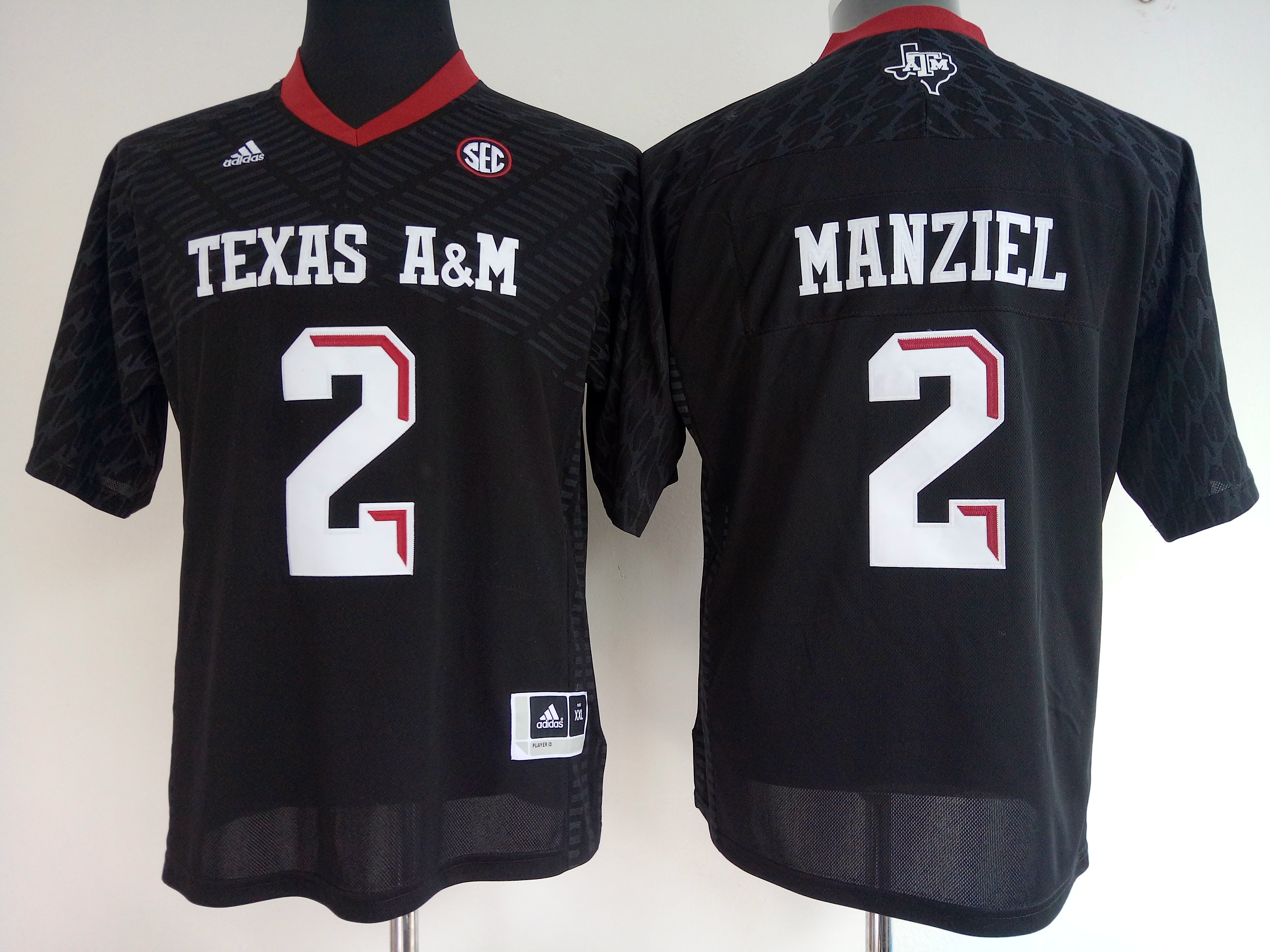 NCAA Womens Texas A&M Aggies Black #2 manziel jerseys